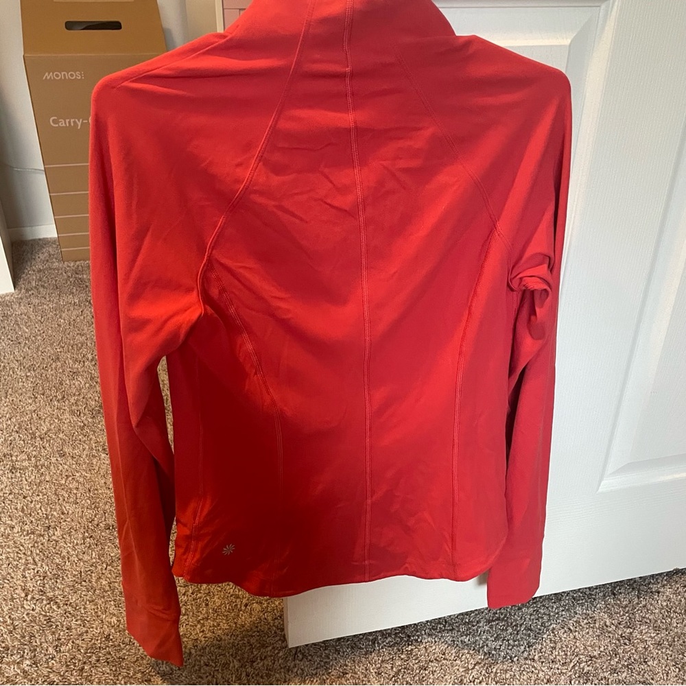 Athleta Salutation Jacket Red Lynchee - image 7